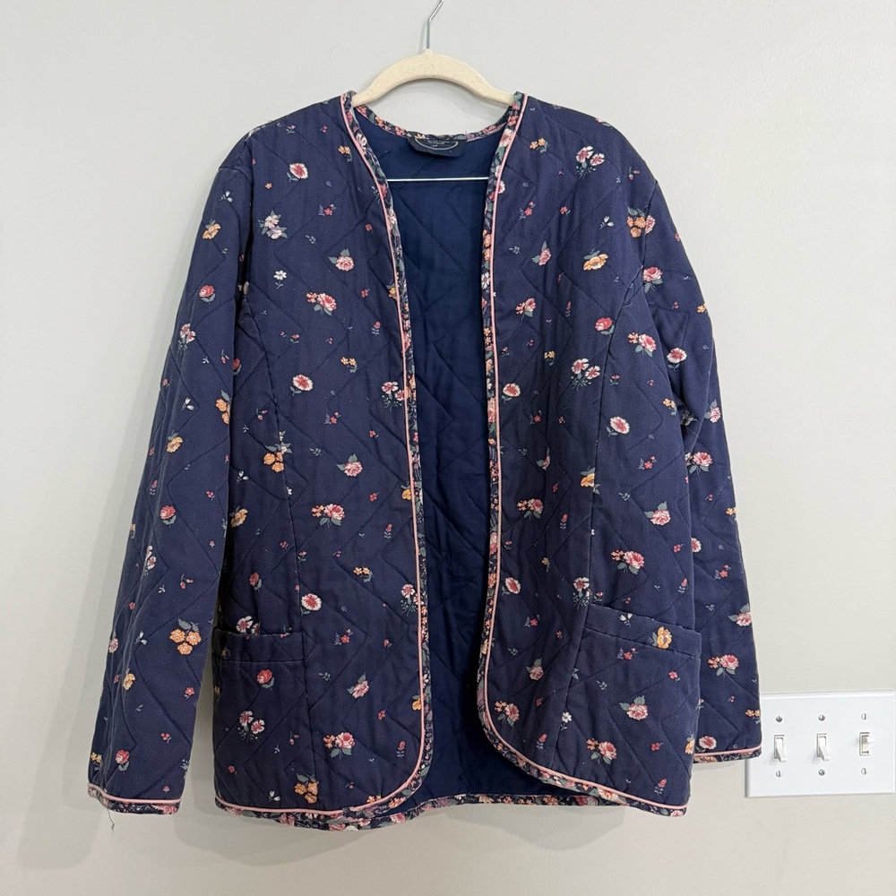 Vintage Avon Floral Quilted Jacket